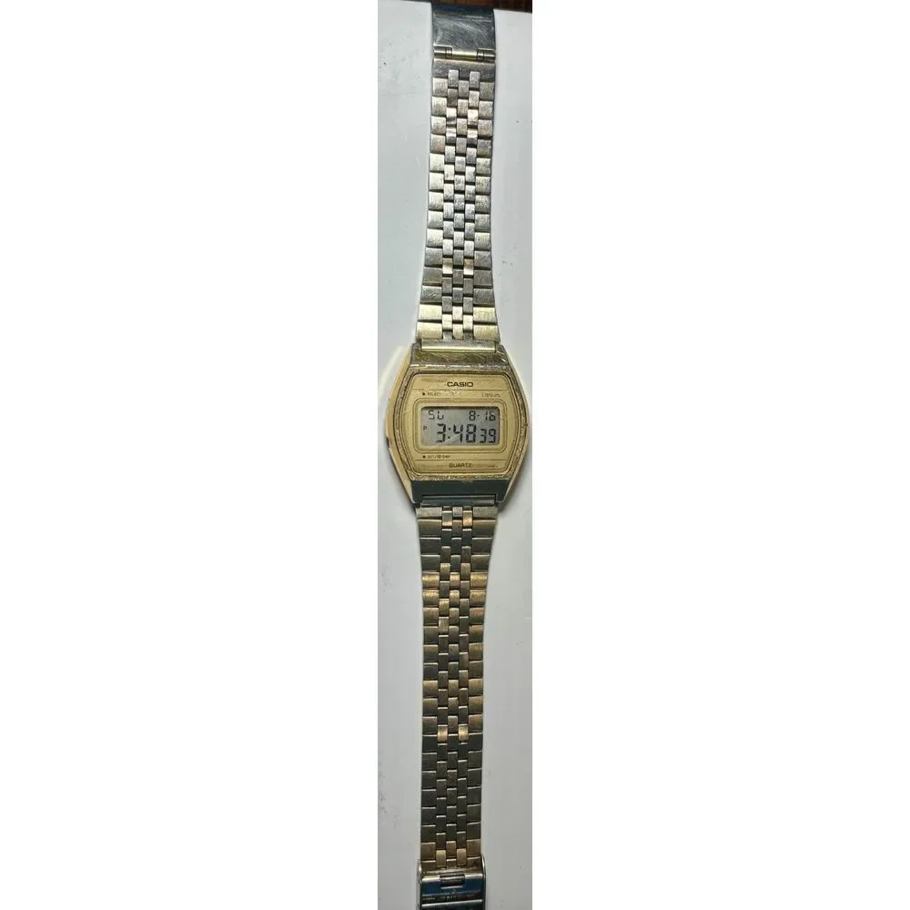Rare Vintage Casio B612G (Module 350) Gold-Tone Digital Watch – New Battery